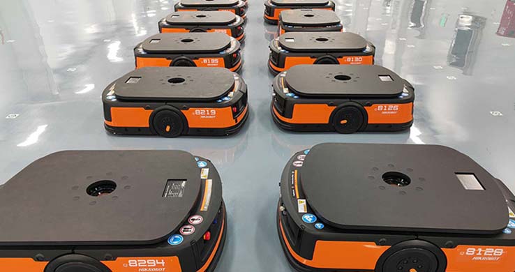 Применение планетарных редукторов iHF в роботах AGV